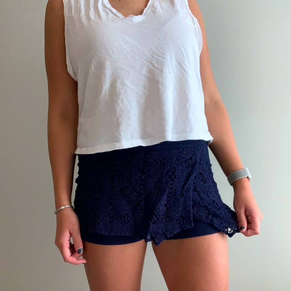 Navy Layer Skort
